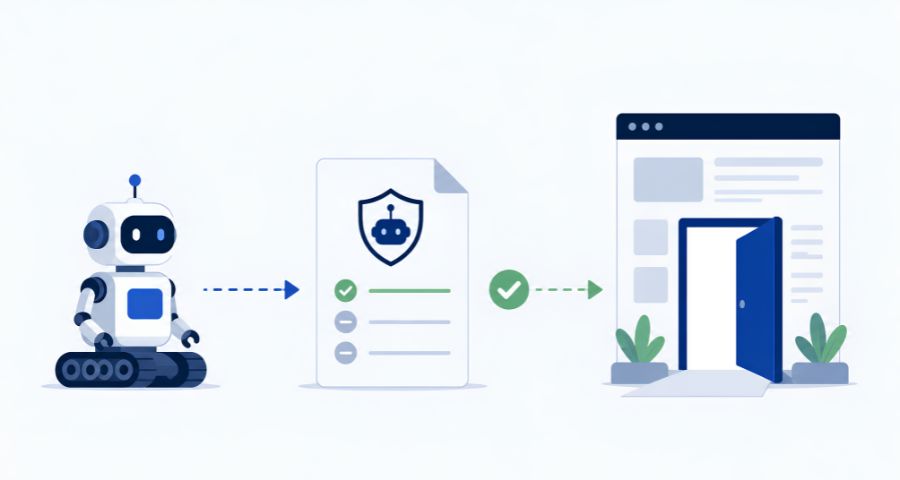 file robots.txt hoạt động như cổng kiểm soát