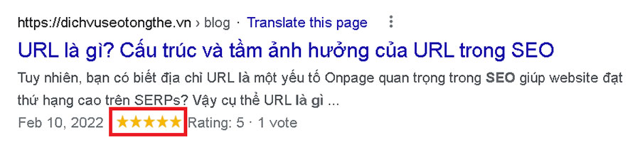 Sử dụng Rich Snippet cho Meta Description