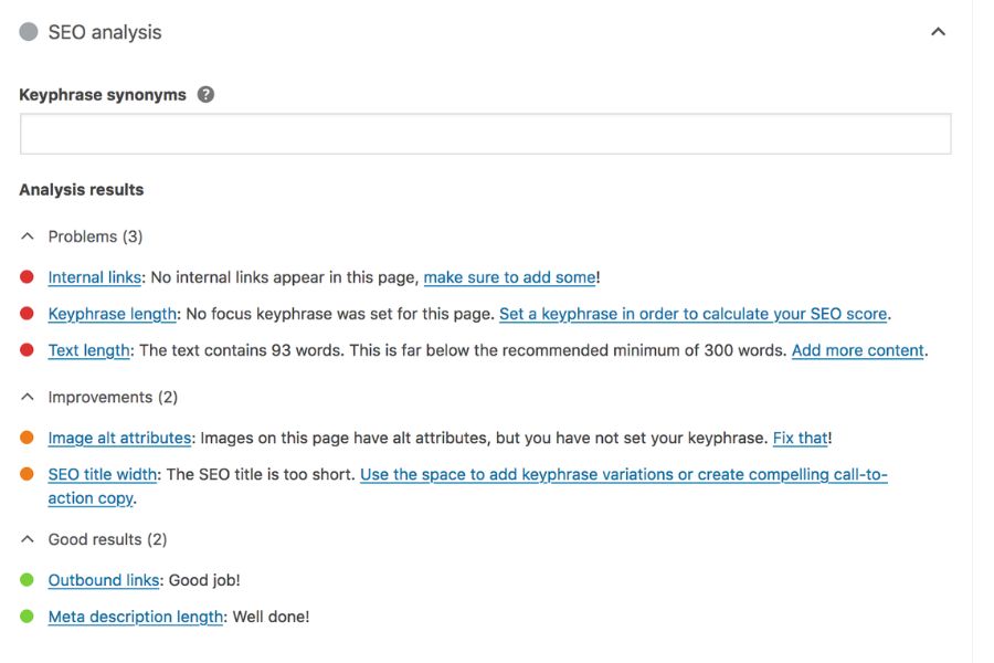 tín hiệu hộp Meta Yoast SEO