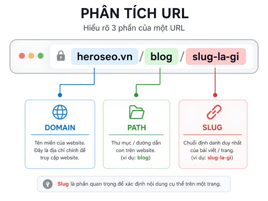 Cấu trúc URL có slug
